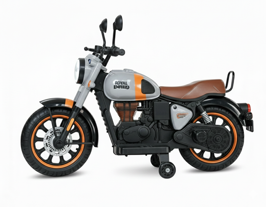 PATOYS | Bullet Style Kids Ride-On Bike | Classic Cruiser 12V Battery Operated | Ages 3-7 Years