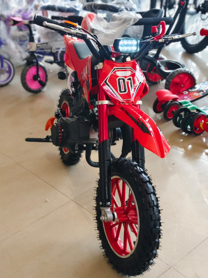 PATOYS | 49CC Kids Petrol Dirt Bike | Pocket Bike for Kids 7-16 Years with head light