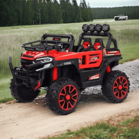 PATOYS | 4X4 Toys Jeep Battery Operated Ride on Jeep - UTV 2 – 8 Years Red Ride on Jeep PATOYS
