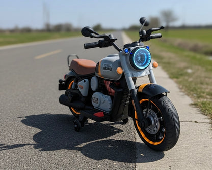 PATOYS | Bullet Style Kids Ride-On Bike | Classic Cruiser 12V Battery Operated | Ages 3-7 Years