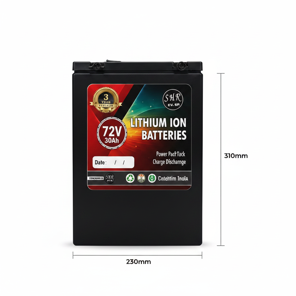 Front View - 72V 30Ah Battery