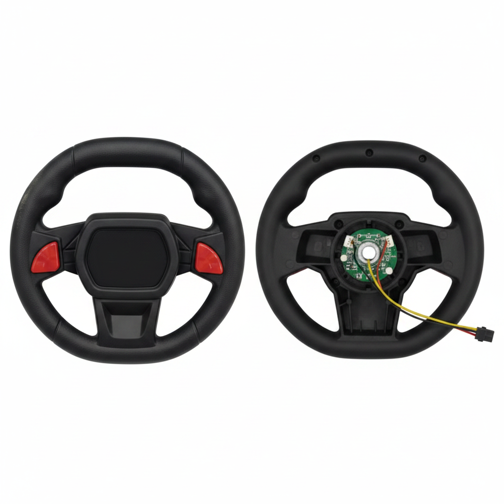 PATOYS Steering Wheel Kids Ride On Car White Background HD