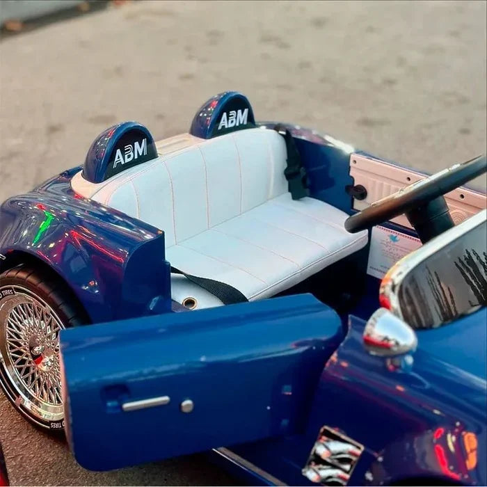 PATOYS 12V Vintage Style Electric Ride-On Car for Kids - Detail View