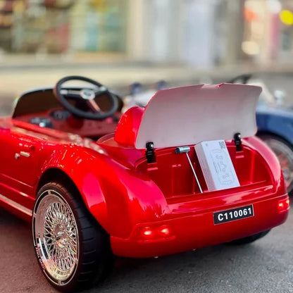 PATOYS 12V Vintage Style Electric Ride-On Car for Kids - Additional Product View