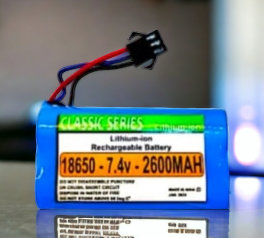 PATOYS | Li-Po Battery-7.4V/2600mAH-18650 Model 3 PIN-3 wire rechargeable battery PATOYS