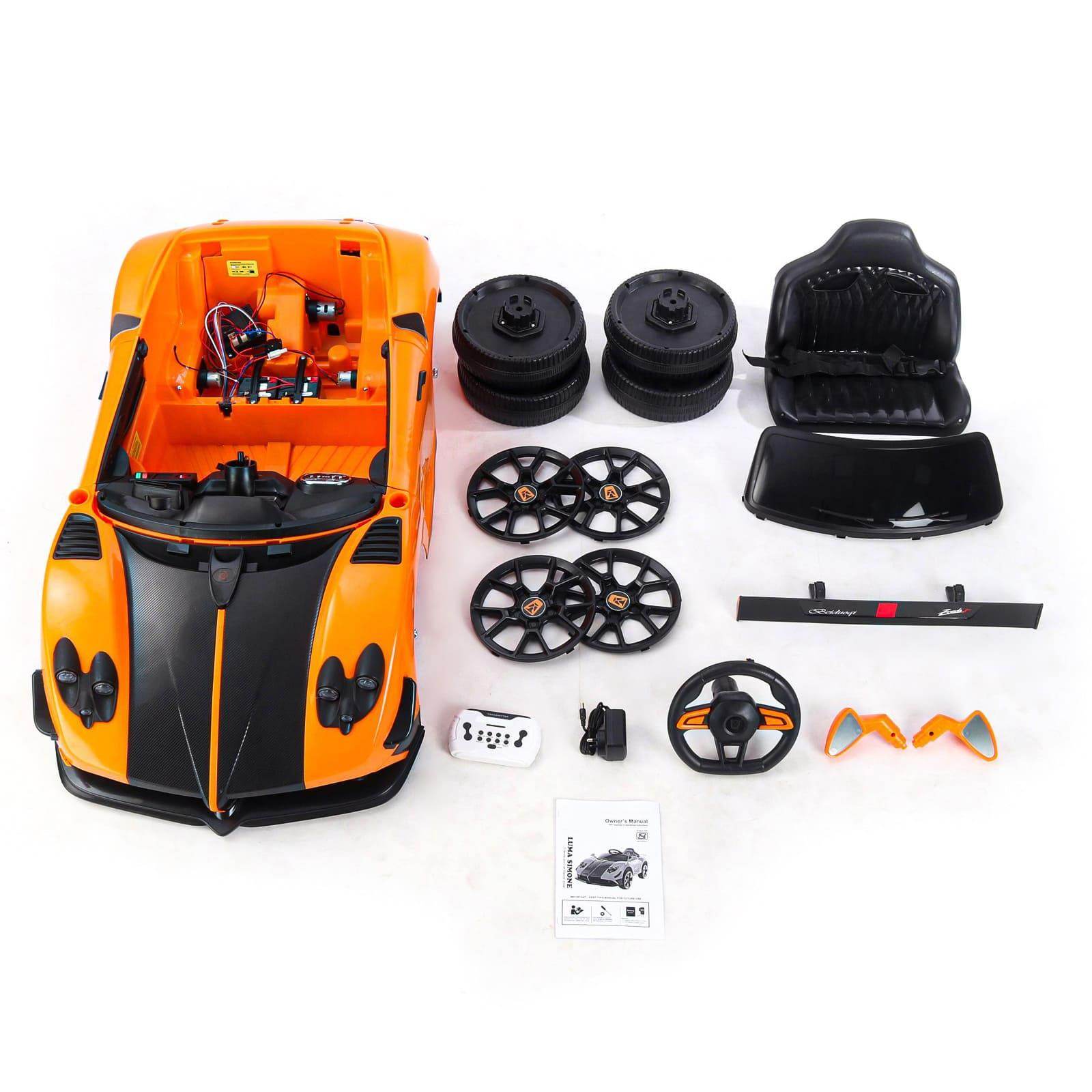Battery operated ride on toys with remote control top