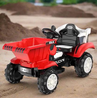 PATOYS | Engineering dump truck four-wheel electric walking tractor outdoor for kids - PATOYS