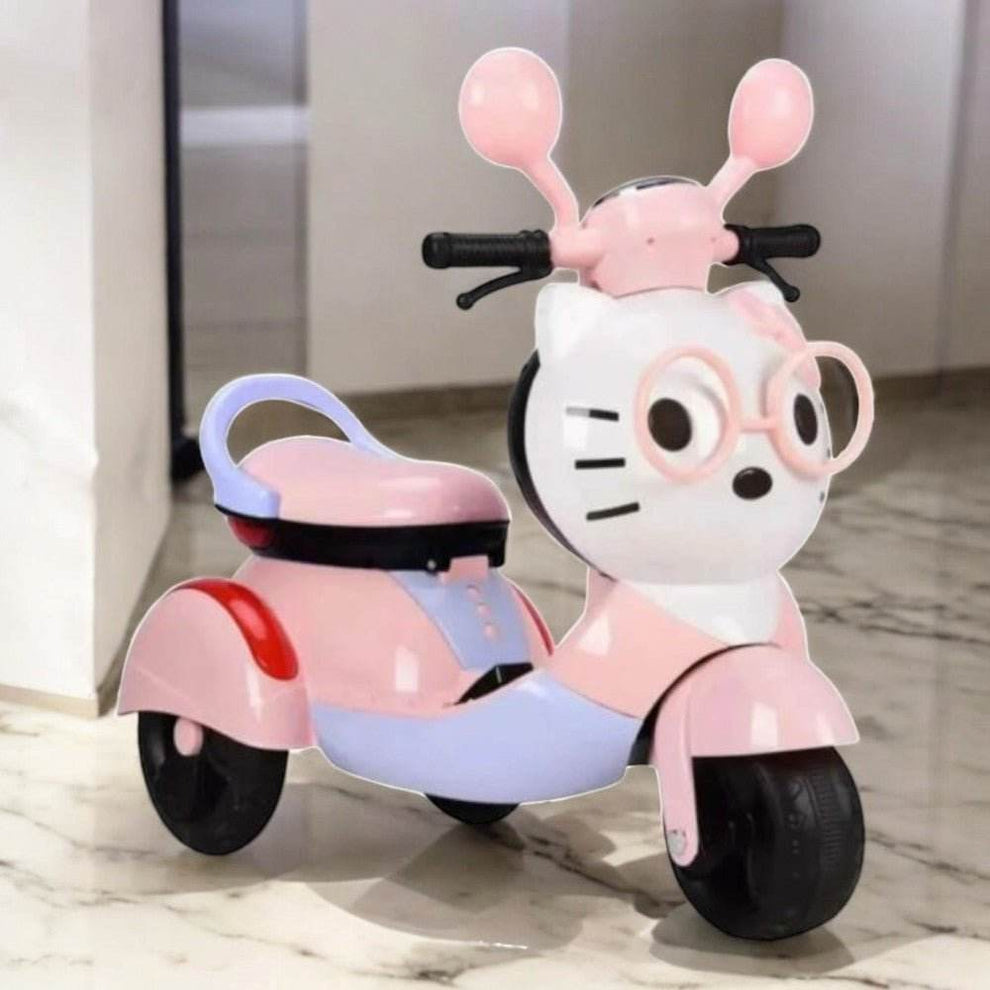 PATOYS | Hello Kitty Ride-On Bike Scooter with Light & Music 6V for Kids