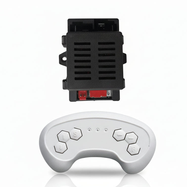 Ruf elektrische kinderauto wit - met Bluetooth & afstandsbediening