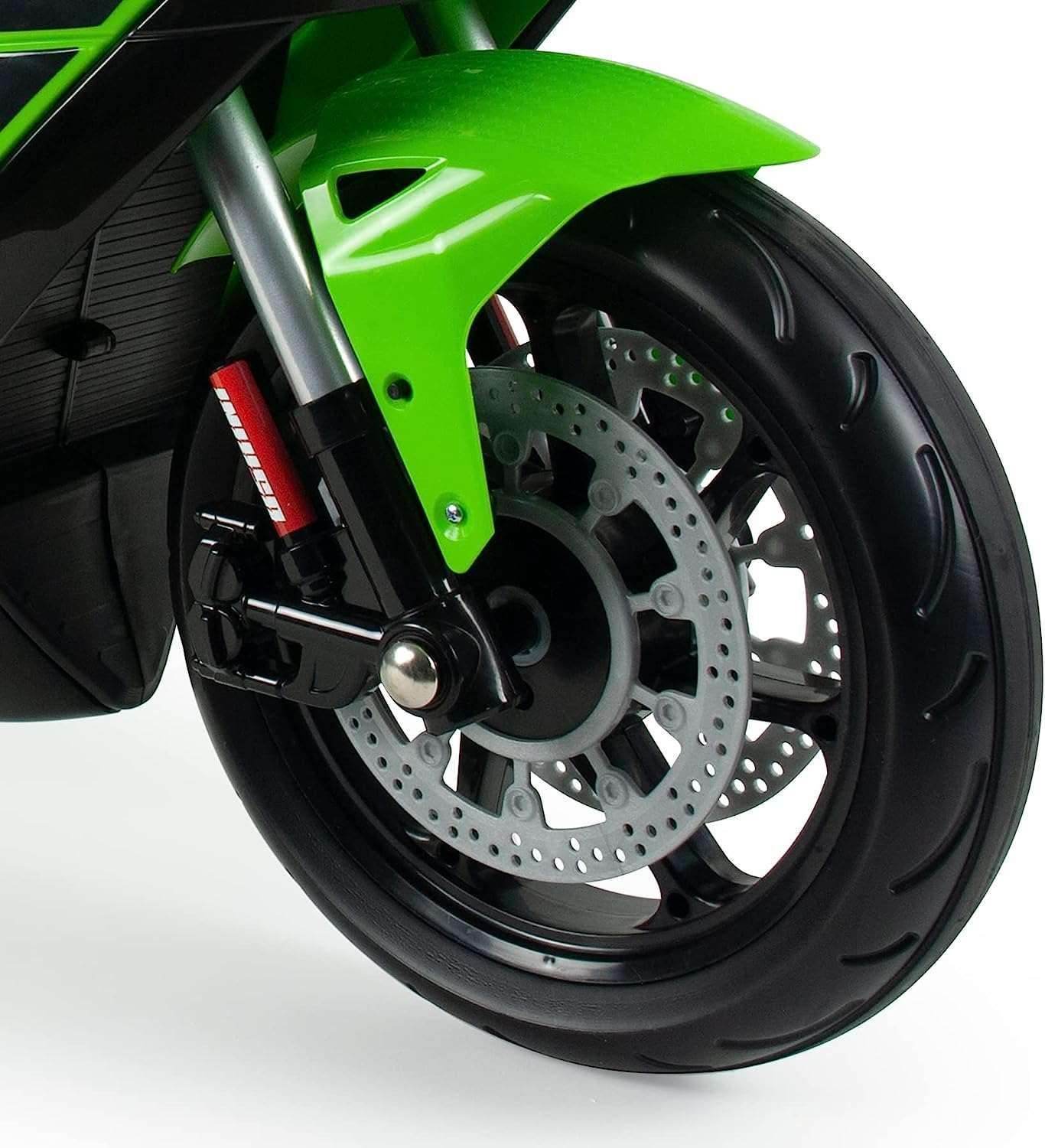 PATOYS Injusa Licensed MOTO ZX10 Ninja Kawasaki Battery Operated 12 volt dirt Bike for