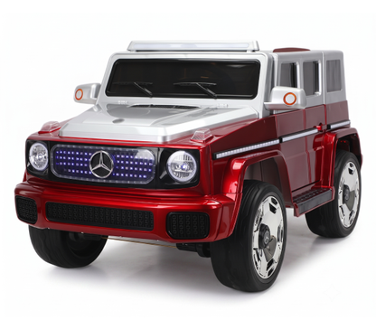 PATOYS Licensed Mercedes-Benz Concept EQG 12V Kids Ride-On Car - Red and White