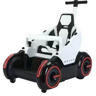 PATOYS | 12V 2 IN 1 Aerospace - Shutlle with remote USB Bluetooth 2 battery 2 motor kids ride ons White Ride on Car PATOYS