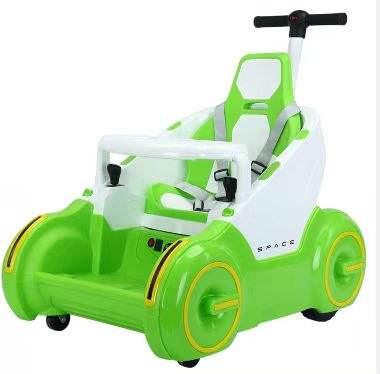PATOYS | 12V 2 IN 1 Aerospace - Shutlle with remote USB Bluetooth 2 battery 2 motor kids ride ons Green Ride on Car PATOYS