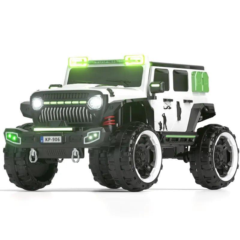 PATOYS | 12V 4 Wheel Drive 2 Seater Electric Battery Operated Ride on Jeep Truck for Kids Up to 8 Years KP906 (Colour May Vary) - PATOYS