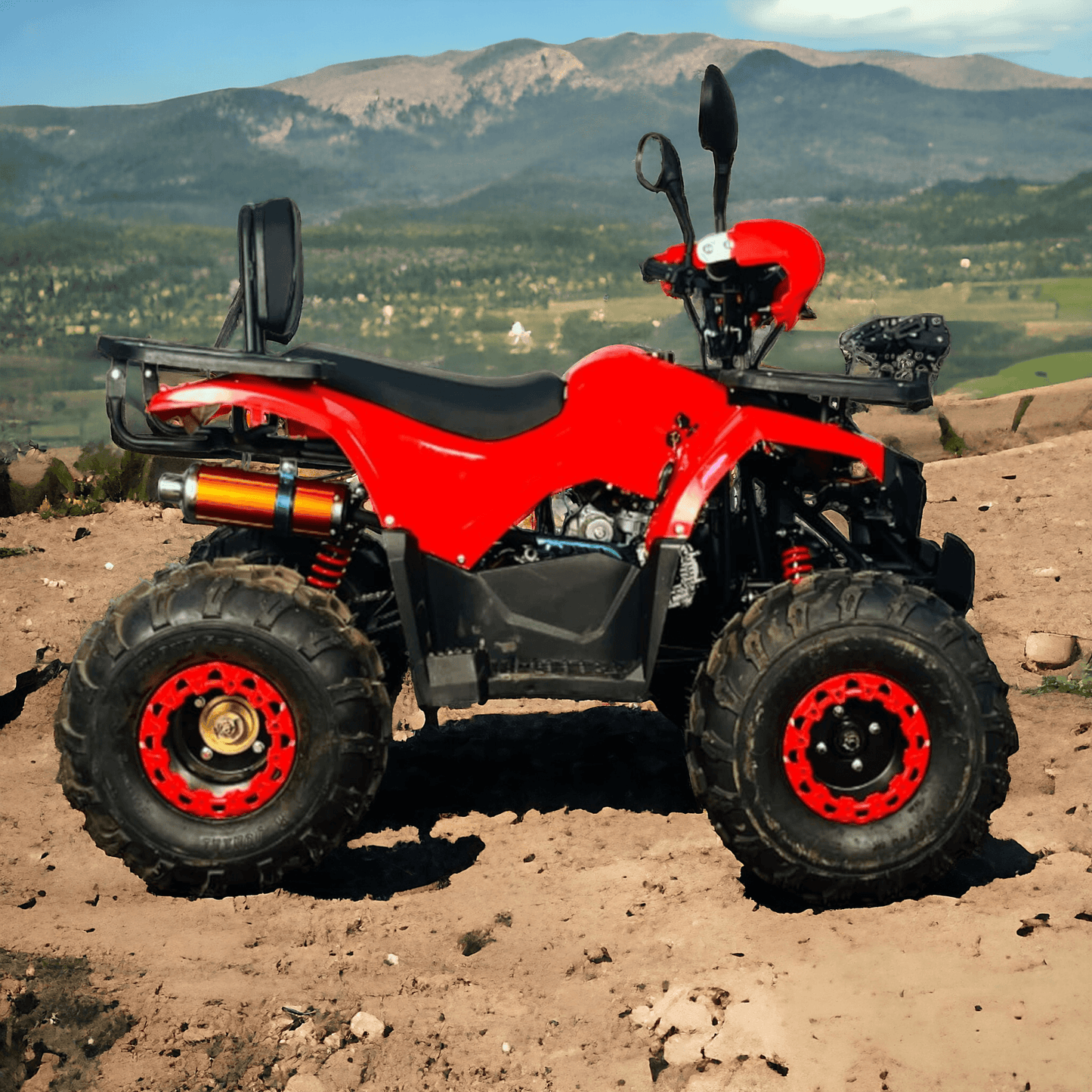 PATOYS | 135cc Powered MOUZER ATV - Red - PATOYS