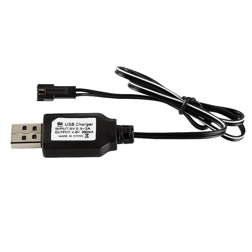 PATOYS | 1Pc RC Model Battery Charger Cable 4.8V 250mA USB Balance Fast Charging-Black - PATOYS
