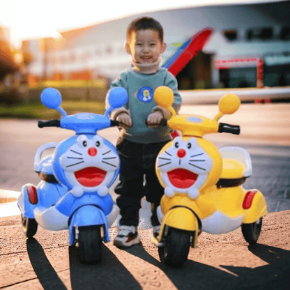PATOYS | 3-Wheel Special doremon style Battery Operated Ride On Scooty Scooter for 2-4 Years Kids electric bike - PATOYS