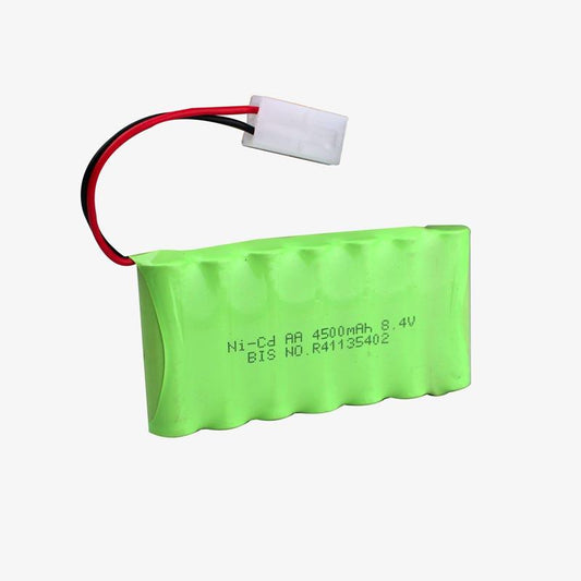 PATOYS | 4500mAh 8.4v Ni-Cd AA Cell Battery Pack with 2-pin C20 Connector for Cordless Phone, Toys, Car, DIY Project Battery - PATOYS