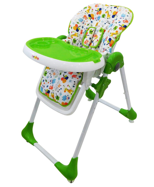 PATOYS | Asalvo 14900 High Chair with Wheels Jungle Print - Green - PATOYS