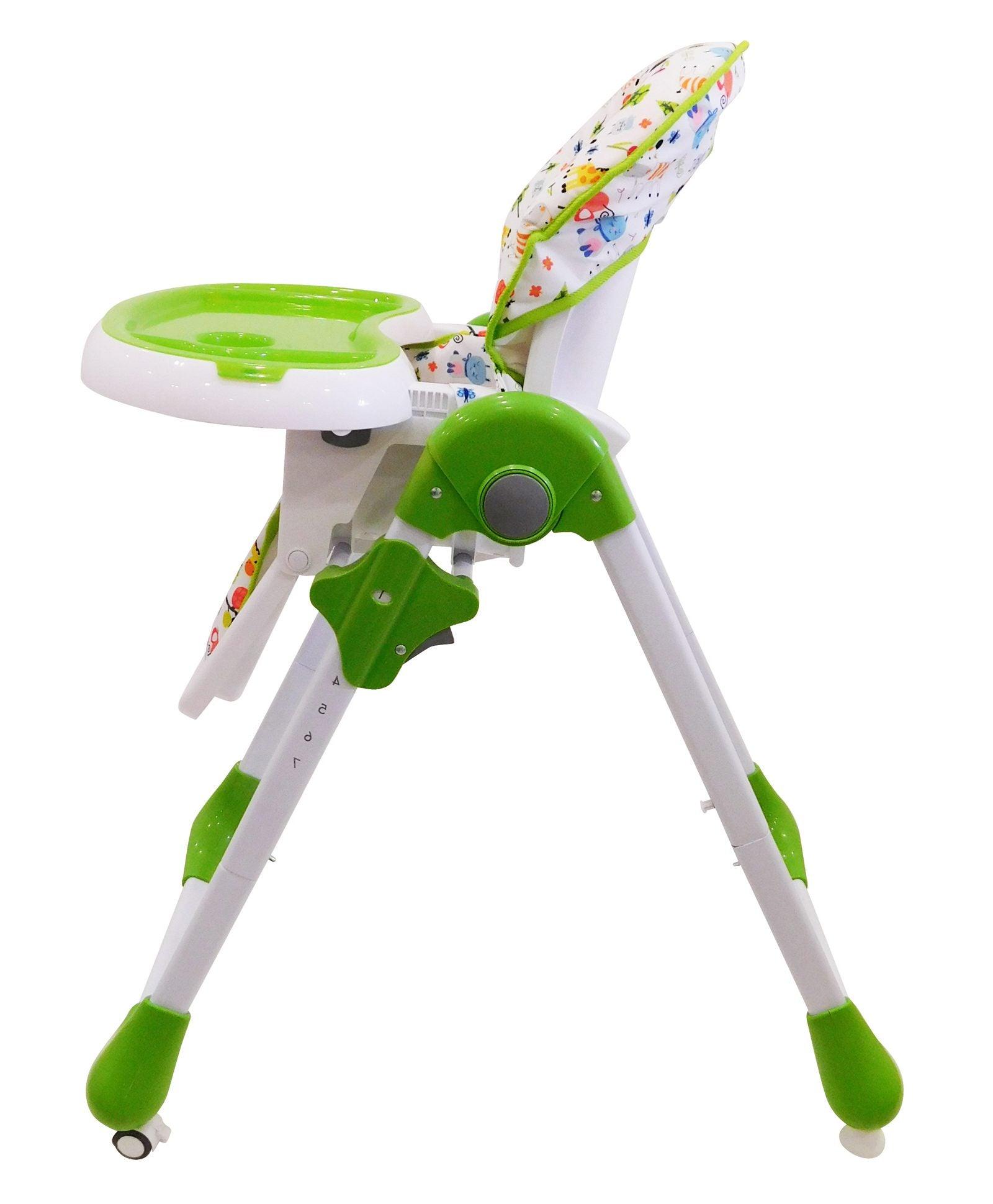 PATOYS | Asalvo 14900 High Chair with Wheels Jungle Print - Green - PATOYS