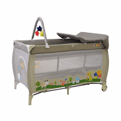 PATOYS | Asalvo | 15631 Travel Cot Complete Jungle Beige - PATOYS