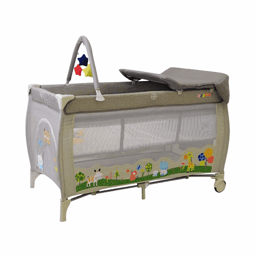 PATOYS | Asalvo | 15631 Travel Cot Complete Jungle Beige - PATOYS