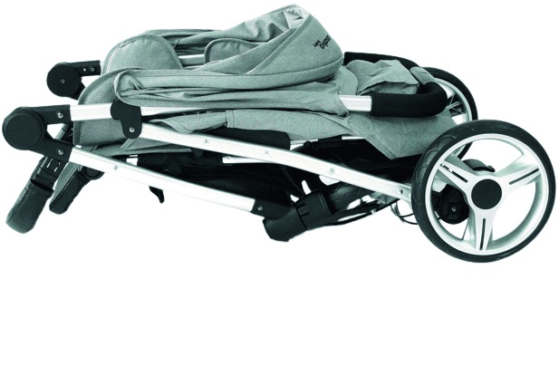 PATOYS | Asalvo Spain Moby Grey Stroller/Pram for Baby/Kids - PATOYS