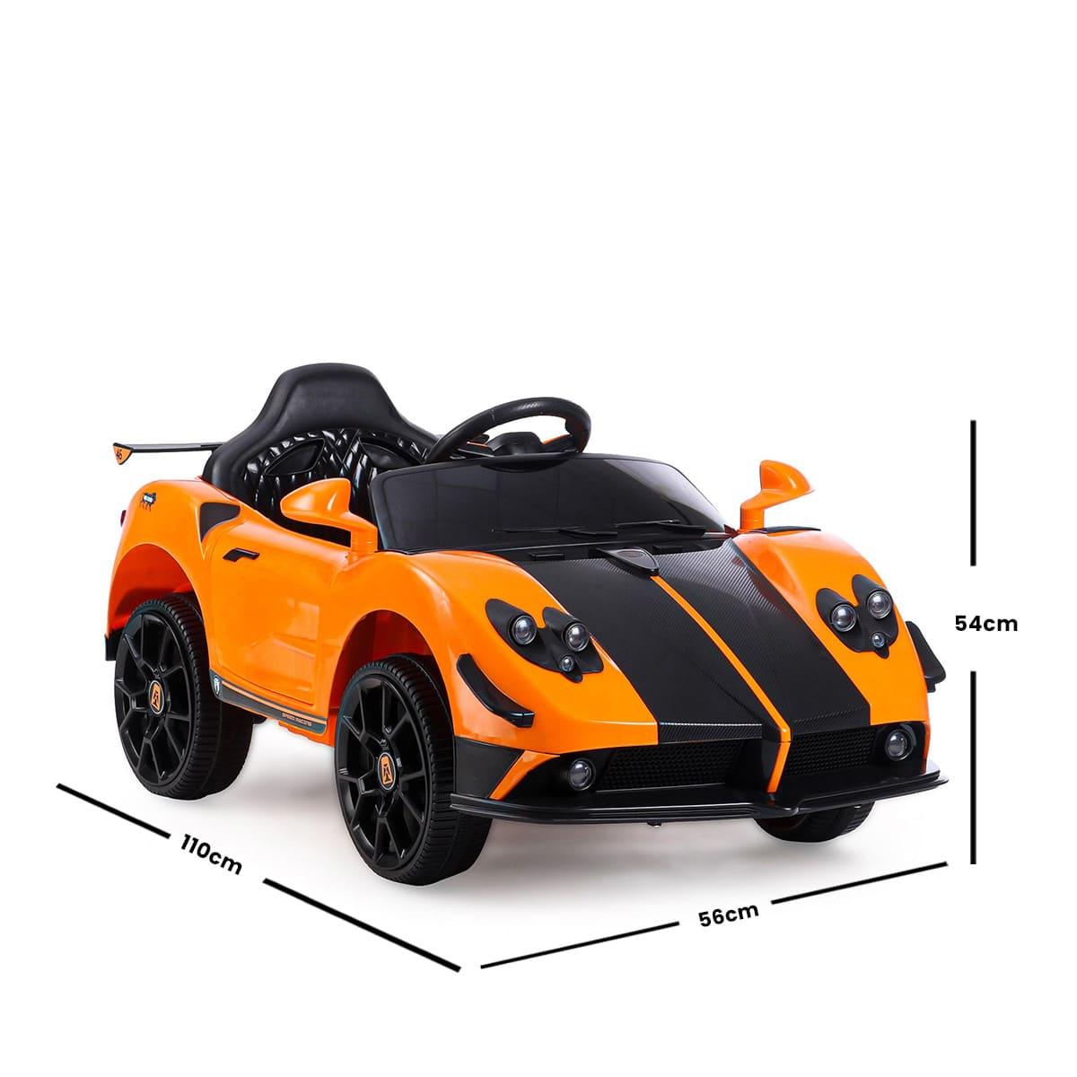 PATOYS | Battery Operated Ride On Car with Music and Lights | LFC-BDQ1589-Orange - PATOYS