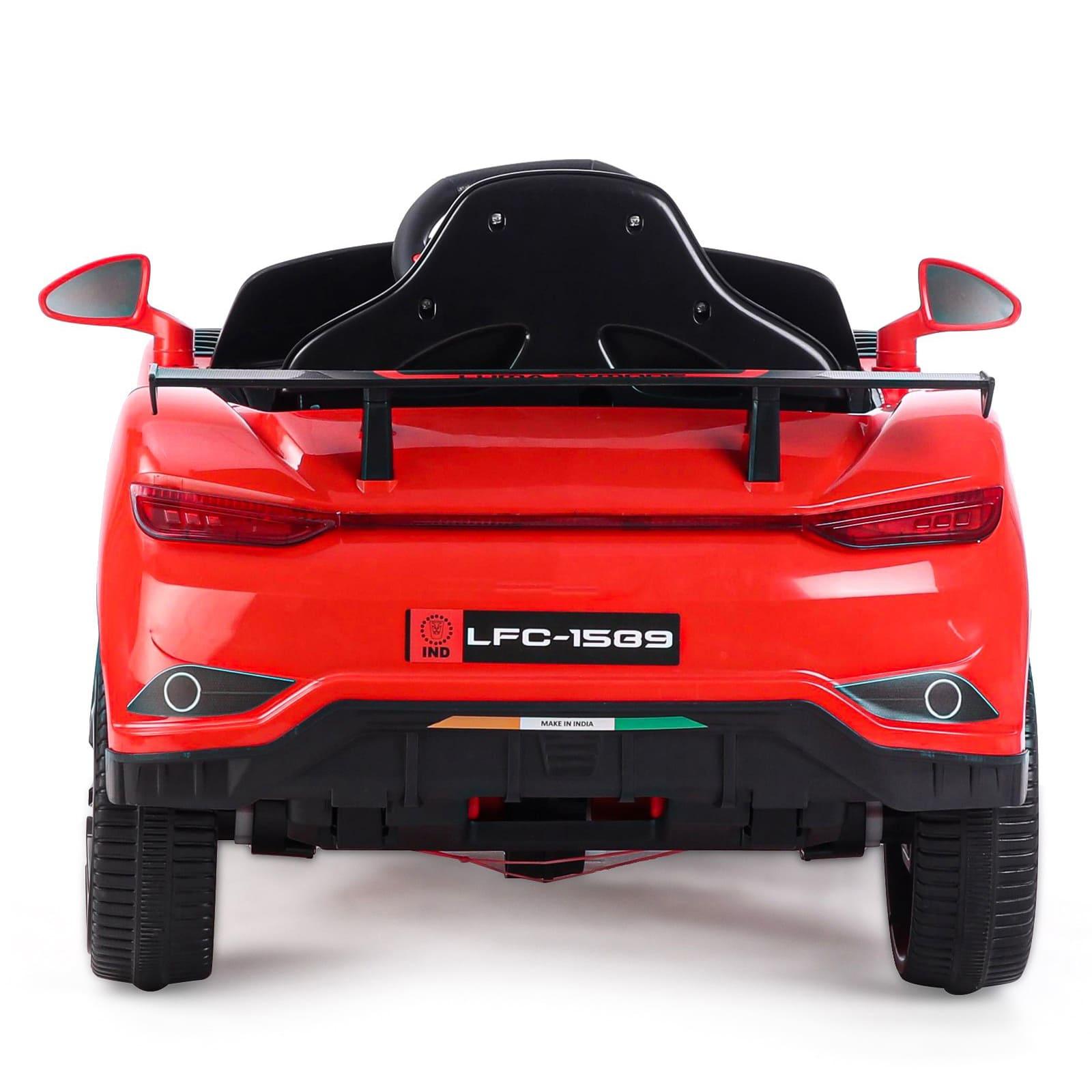 PATOYS | Battery Operated Ride On Car with Music and Lights | LFC-BDQ1589-Red Ride on Car PATOYS