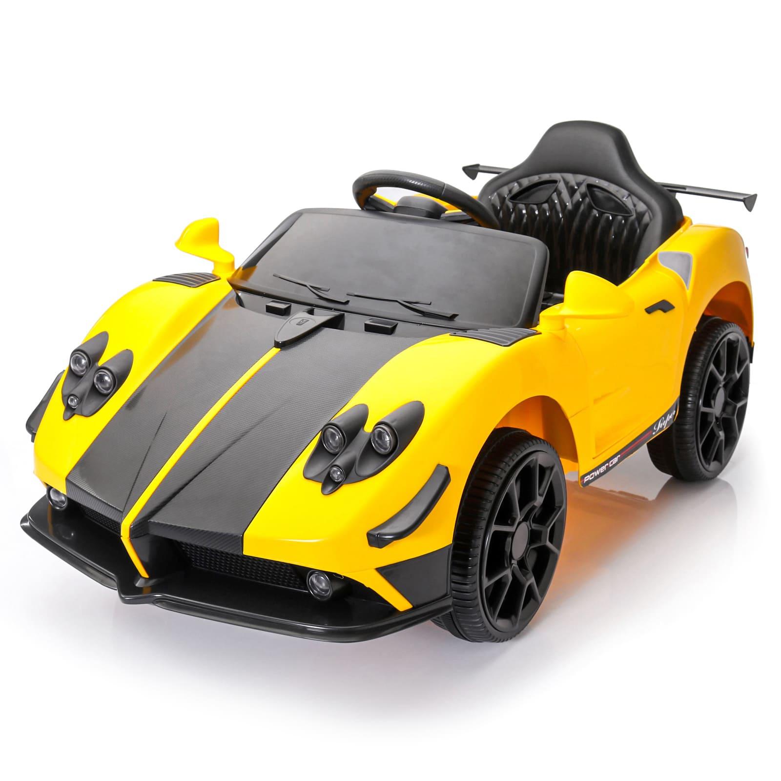 PATOYS | Battery Operated Ride On Car with Music and Lights | LFC-BDQ1589-Yellow Ride on Car PATOYS