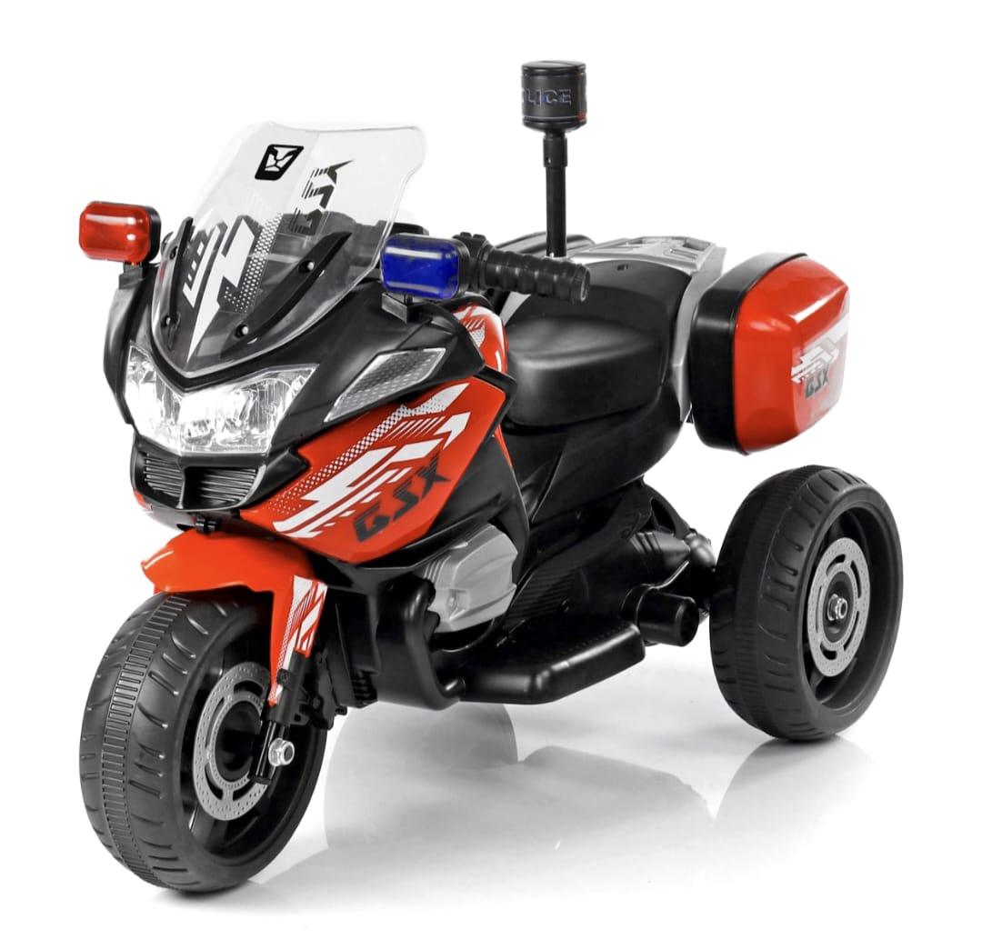 PATOYS | Battery Operated Three-Wheel Kids Police Bike (Multi Color) - PATOYS