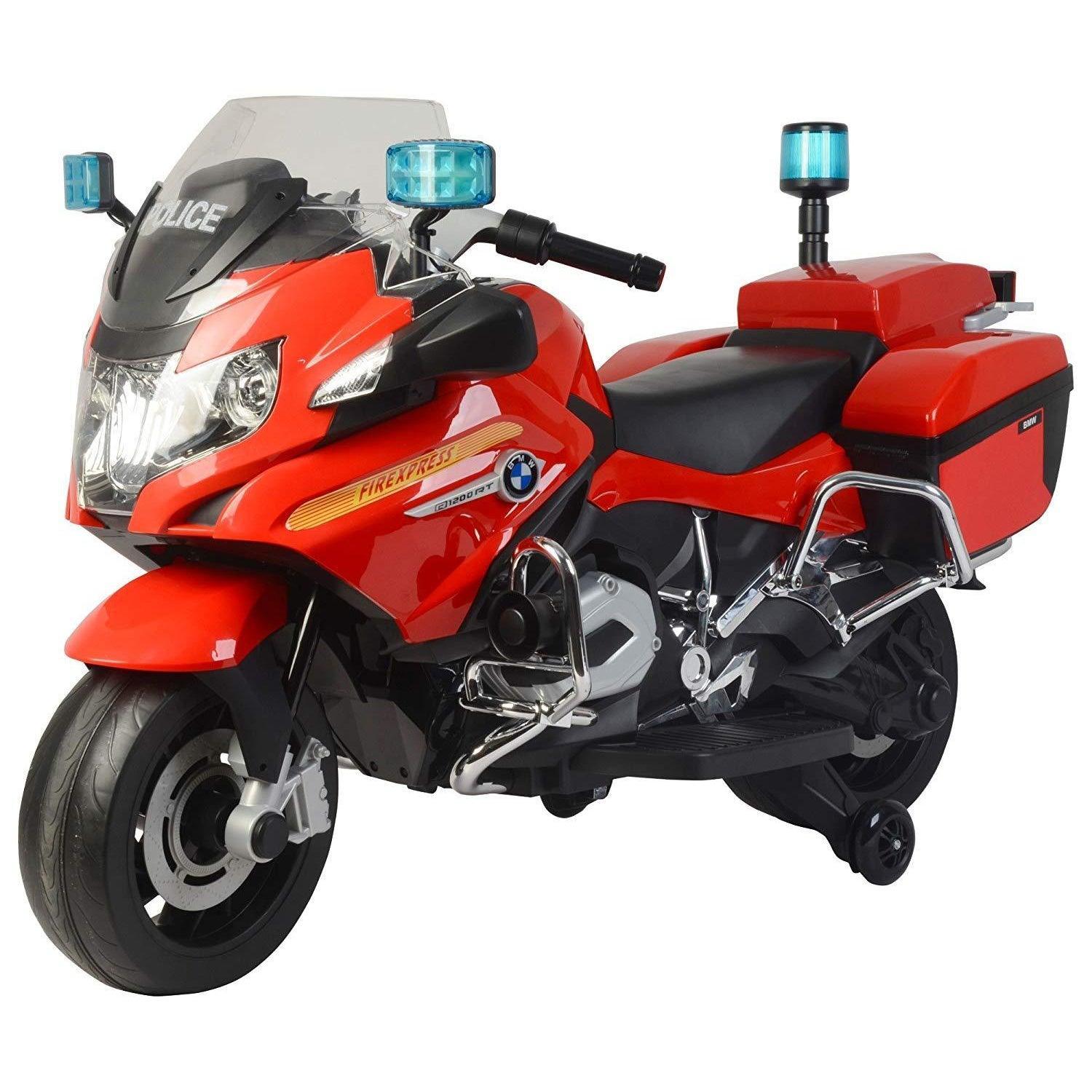 PATOYS | Chilokbo Officially Licensed BMW 212 Police bike R 1200 RT Motorcycle Battery Operated Ride-on Bike for Kids up to 7 years Red Ride on Bike Chi Lok Bo