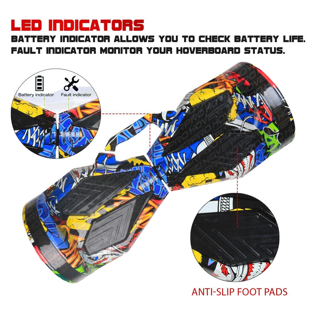 PATOYS | H8 Skullcandy Hoverboard with Remote, Bag and Long Range Battery (Assorted Color) - PATOYS