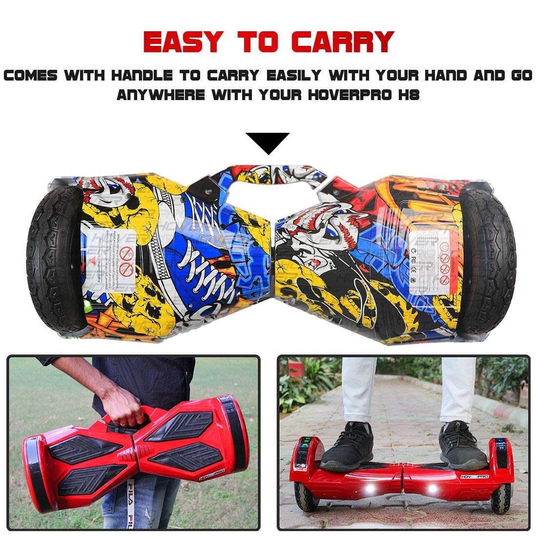 PATOYS | H8 Skullcandy Hoverboard with Remote, Bag and Long Range Battery (Assorted Color) hoverboard PATOYS