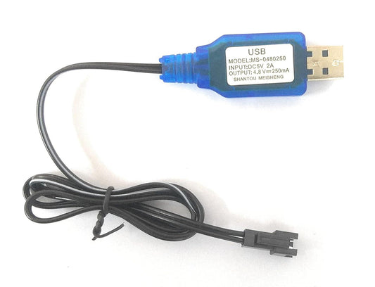PATOYS | MICROUSB L6.2-2P USB Power Charging Cable for RC Car 4.8V 250mA Ni-MH Ni-CD Ni-CD Battery - PATOYS