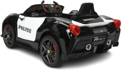 PATOYS | New 2023 Police Car For Kids Ferrari Turbo F8 12V With Parental Remote Control Ride on Car PATOYS