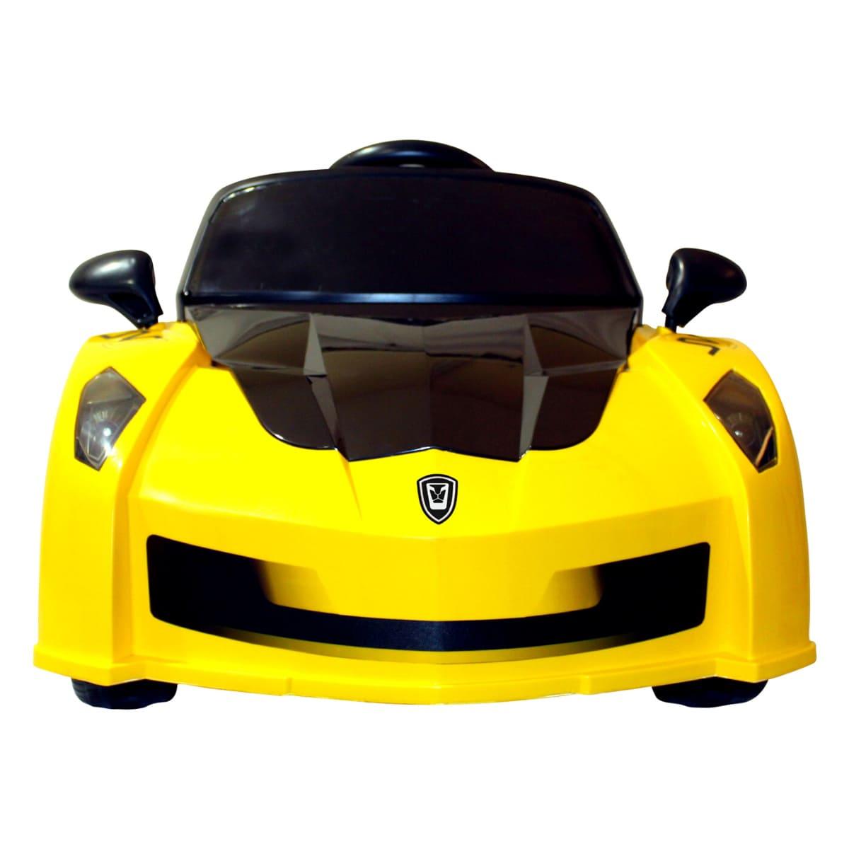 PATOYS | Rambo-Lamboo Best Electric Car for Kids, Remote with Swing Function LFC-YKL-2688 | Yellow Ride on Car PATOYS