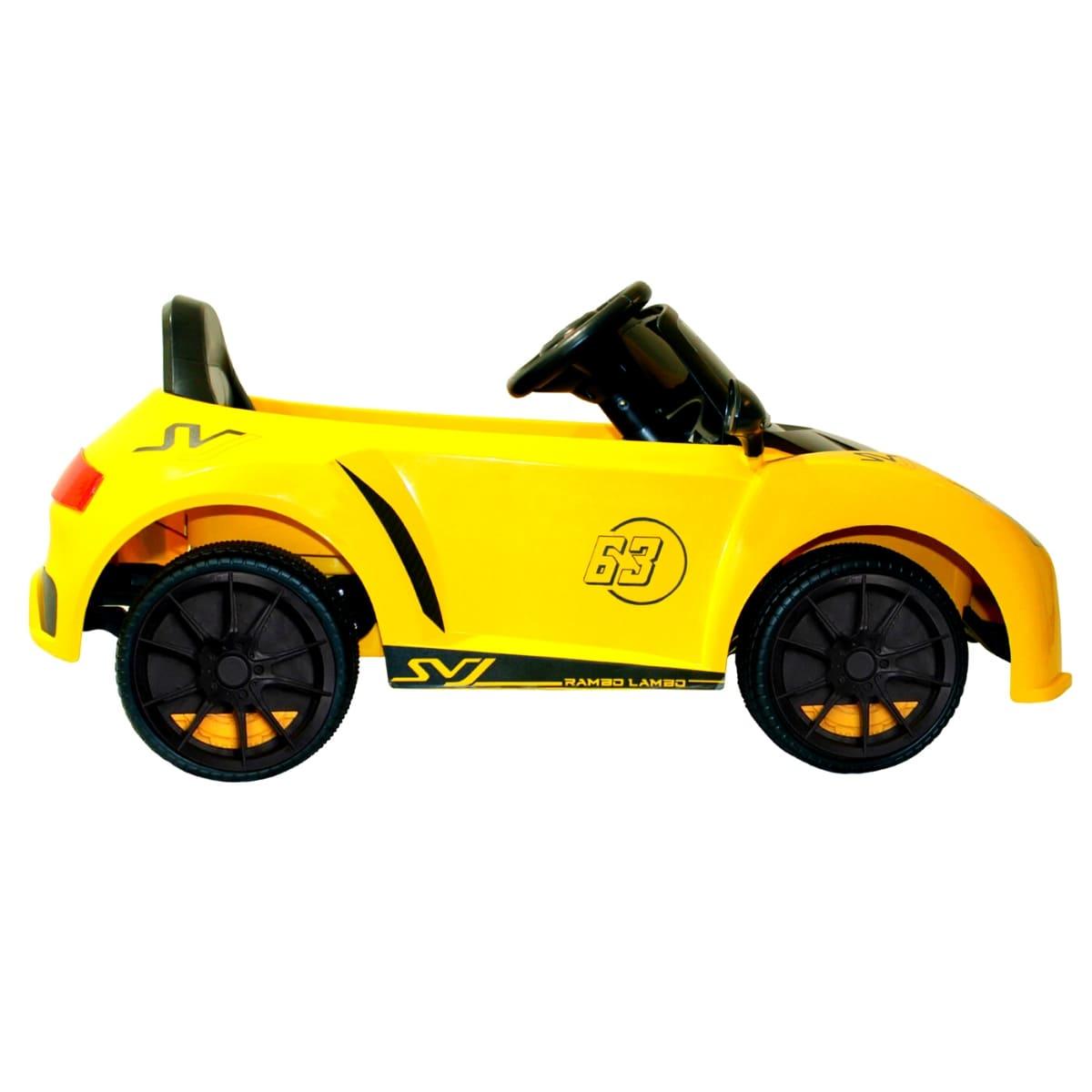 PATOYS | Rambo-Lamboo Best Electric Car for Kids, Remote with Swing Function LFC-YKL-2688 | Yellow - PATOYS