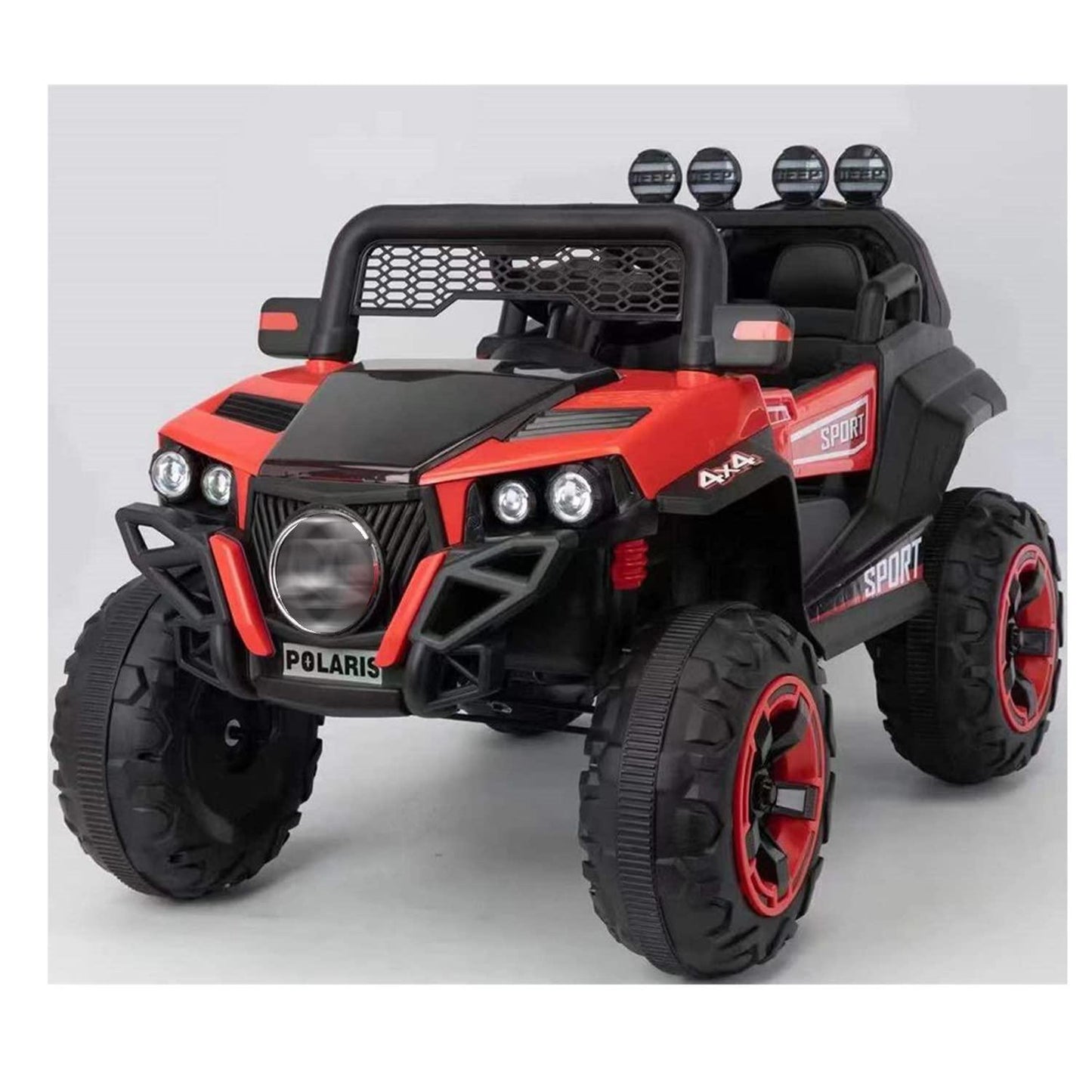 PATOYS | Ride on jeep 4×4 dual seater truck kid ride ons 12v battery operated for Age group 2-6 year Red Ride on Jeep PATOYS