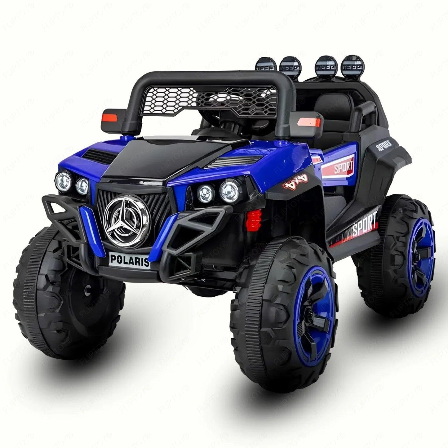 PATOYS | Ride on jeep 4×4 dual seater truck kid ride ons 12v battery operated for Age group 2-6 year Blue Ride on Jeep PATOYS