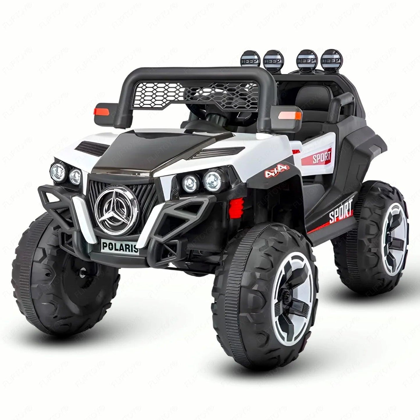 PATOYS | Ride on jeep 4×4 dual seater truck kid ride ons 12v battery operated for Age group 2-6 year - PATOYS