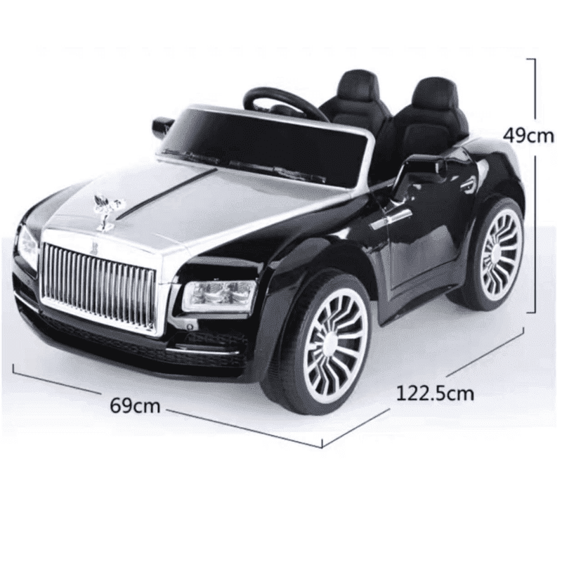 PATOYS | Rolls Royce Rechargeable Ride On Car For Kids & Toddlers With Remote Control - Black - PATOYS