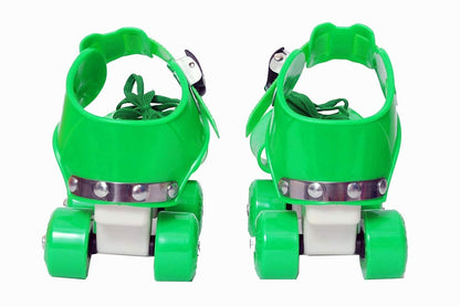 PATOYS | Skates for Kids Adjustable Inline Skating Shoes with School Sport 6-12 Years Unisex Green Activity Toys PATOYS