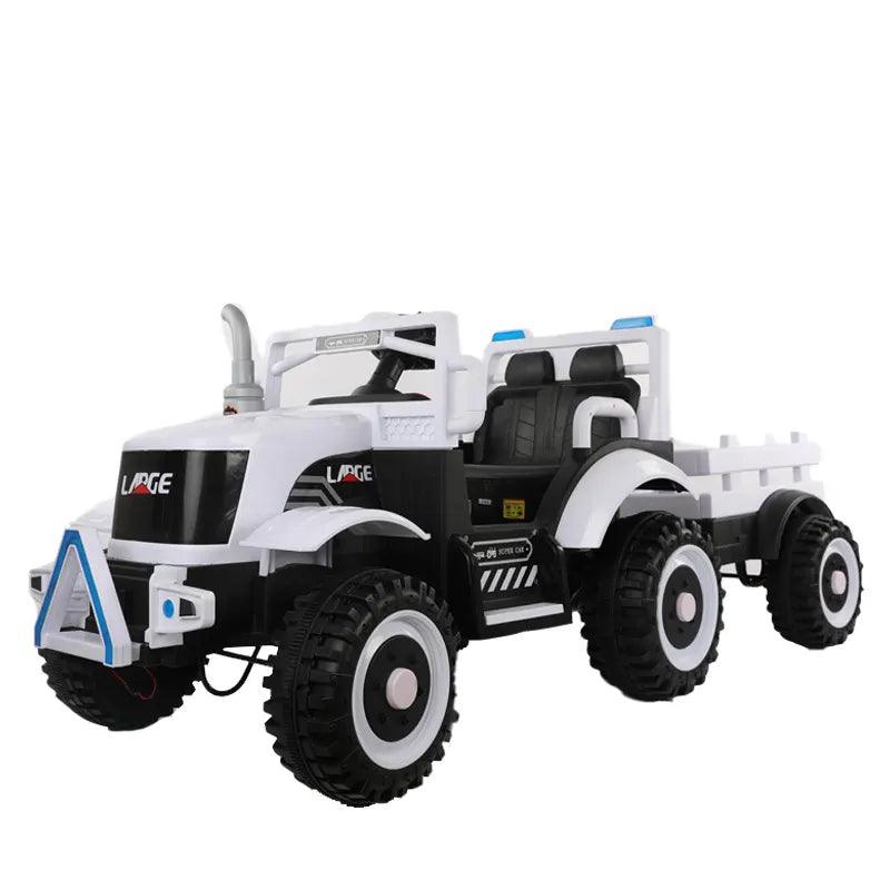 PATOYS | Super pull wind tractor truck battery operated off - road vehicle White Construction Vehicles PATOYS