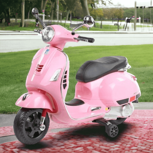 PATOYS | Vespa Rechargeable Battery Operated 12v Ride-on Scooter for Kids (3 to 7 Years) Pink Ride on Bike PATOYS