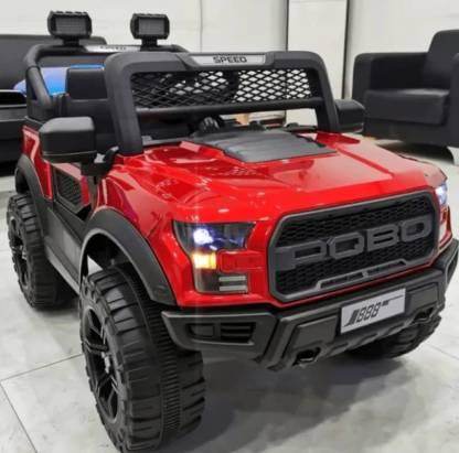 PATOYS POBO RED 1 8Yrs Battery ride on kids car Jeep Battery Operated Ride On Red PATOYS