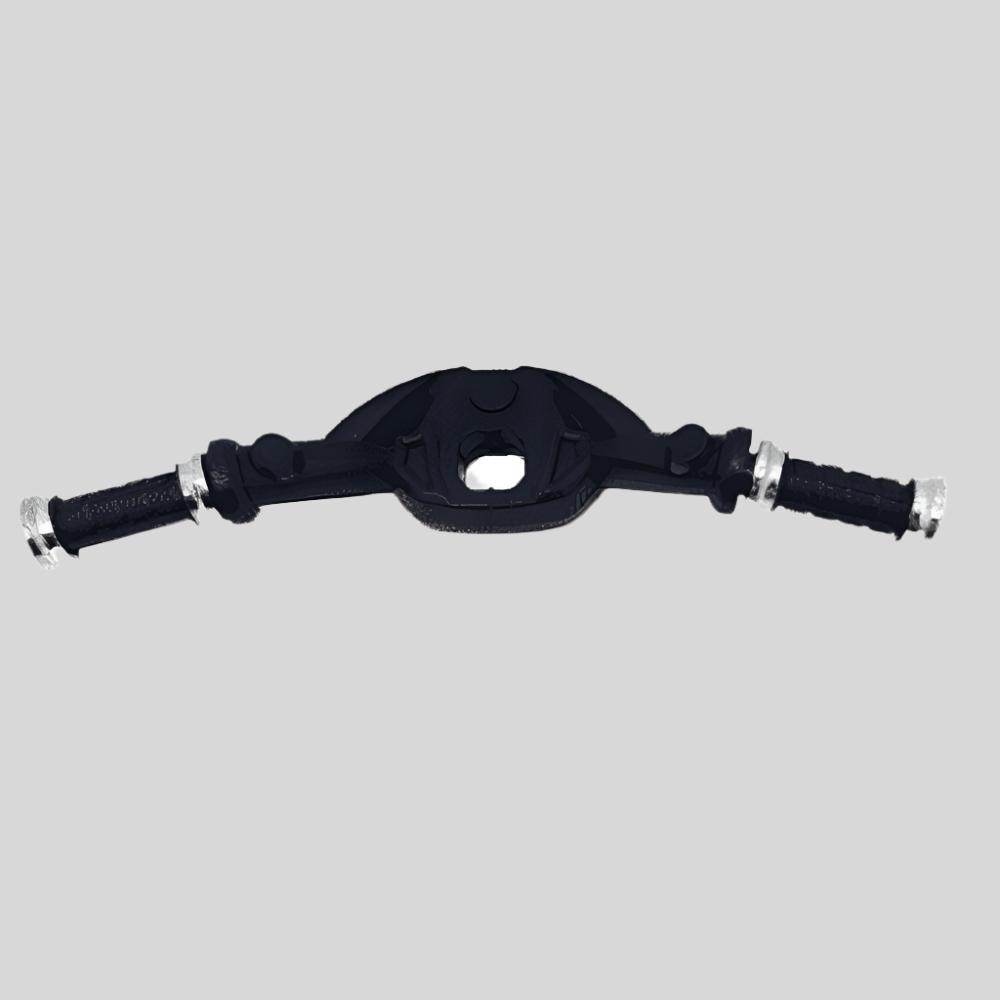 Bike steering handle outlet