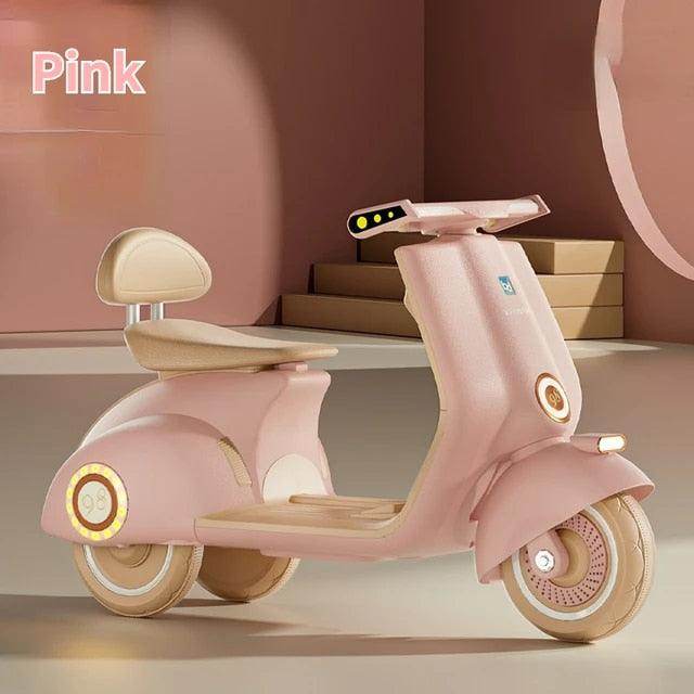 Pink Battery Operated Motorcycle PATOYS Vespa Matte Finish Kids