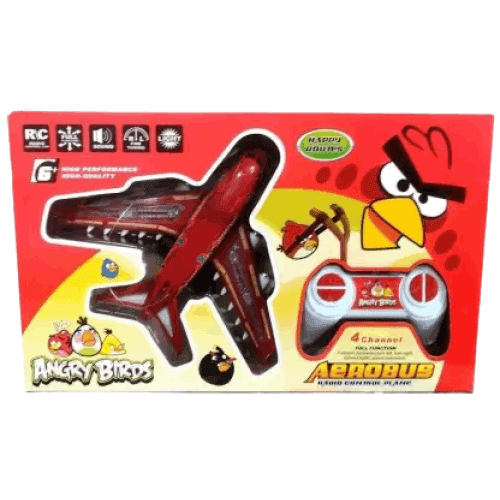 PATOYS|Angry Birds AeroBus remote control plan  (Red , White) - PATOYS