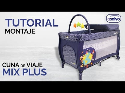 PATOYS | Asalvo | 12623 Travel Cot for kids Mix plus Animals Of The World
